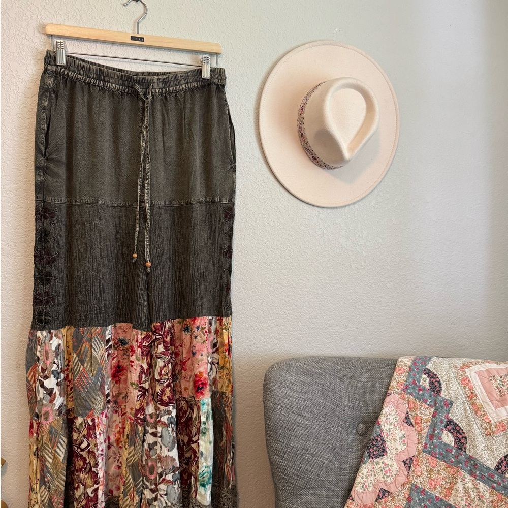 Young threads wide leg boho pants